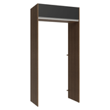 Mueble para empotrar Heladera 103 cm 1 Puerta Abatible Marrón/Negro Glamy Madesa