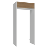 Mueble para empotrar Heladera 103 cm 1 Puerta Abatible Blanco/Marrón Glamy Madesa