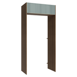 Mueble para empotrar Heladera 103 cm 1 Puerta Abatible Marrón/Gris Lux Madesa