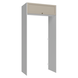Mueble para empotrar Heladera 103 cm 1 Puerta Abatible Blanco/Crema Vik Madesa