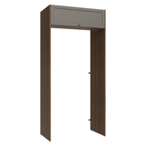 Mueble para empotrar Heladera 103 cm 1 Puerta Abatible  Marrón/Gris Vik Madesa