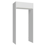 Mueble para empotrar Heladera 103 cm 1 Puerta Abatible Blanco Aterciopelado Lux Madesa