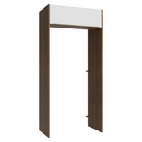 Mueble para empotrar Heladera 103 cm 1 Puerta Abatible Marrón/Blanco Aterciopelado Lux Madesa