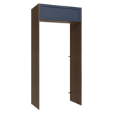Mueble para empotrar Heladera 103 cm 1 Puerta Abatible Marrón/Azul Vik Madesa