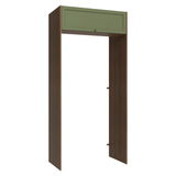 Mueble para empotrar Heladera 103 cm 1 Puerta Abatible Marrón/Verde Vik Madesa