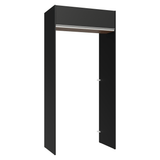 Mueble para empotrar Heladera 103 cm 1 Puerta Abatible Negro/Marrón/Negro Glamy Madesa