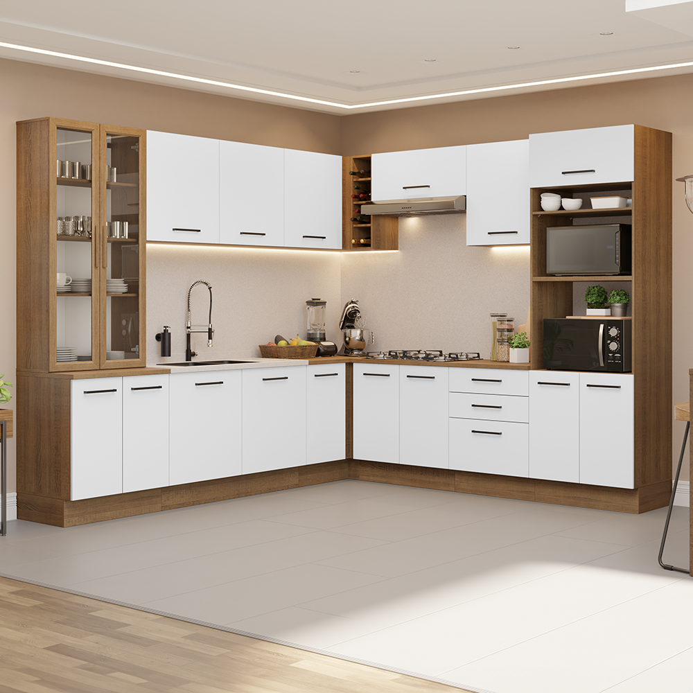 Combo completo de Cocina Esquinera Madesa Agata 549cm MB 01