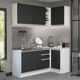 Combo completo de Cocina Esquinera Madesa Glamy 269cm BN 01