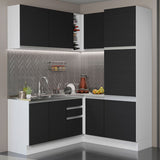 Combo completo de Cocina Esquinera Madesa Glamy 329cm BN 01