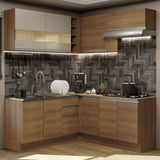 Combo completo de Cocina Esquinera Madesa Glamy 349cm MC 01