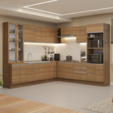 Combo completo de Cocina Esquinera Madesa Glamy 549cm MM 01