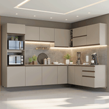 Combo de Cocina Esquinero 465 cm Sin Patas Nice Crema 10