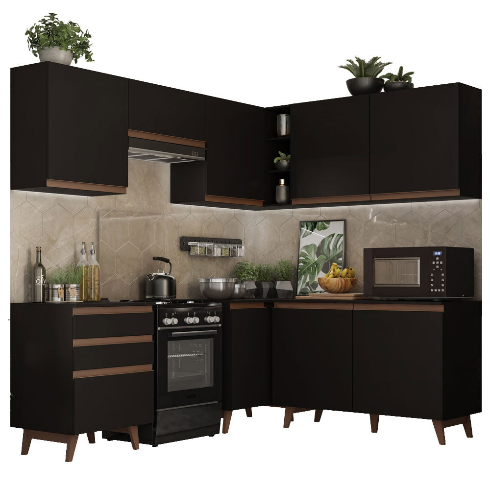 Combo completo de Cocina Esquinera Madesa Reims 392cm NN 01