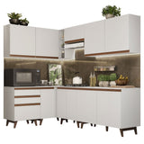 Combo completo de Cocina Esquinera 392cm Blanco Reims 02
