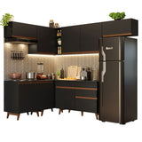 Combo completo de Cocina Esquinera 402 cm Reims Negro 03