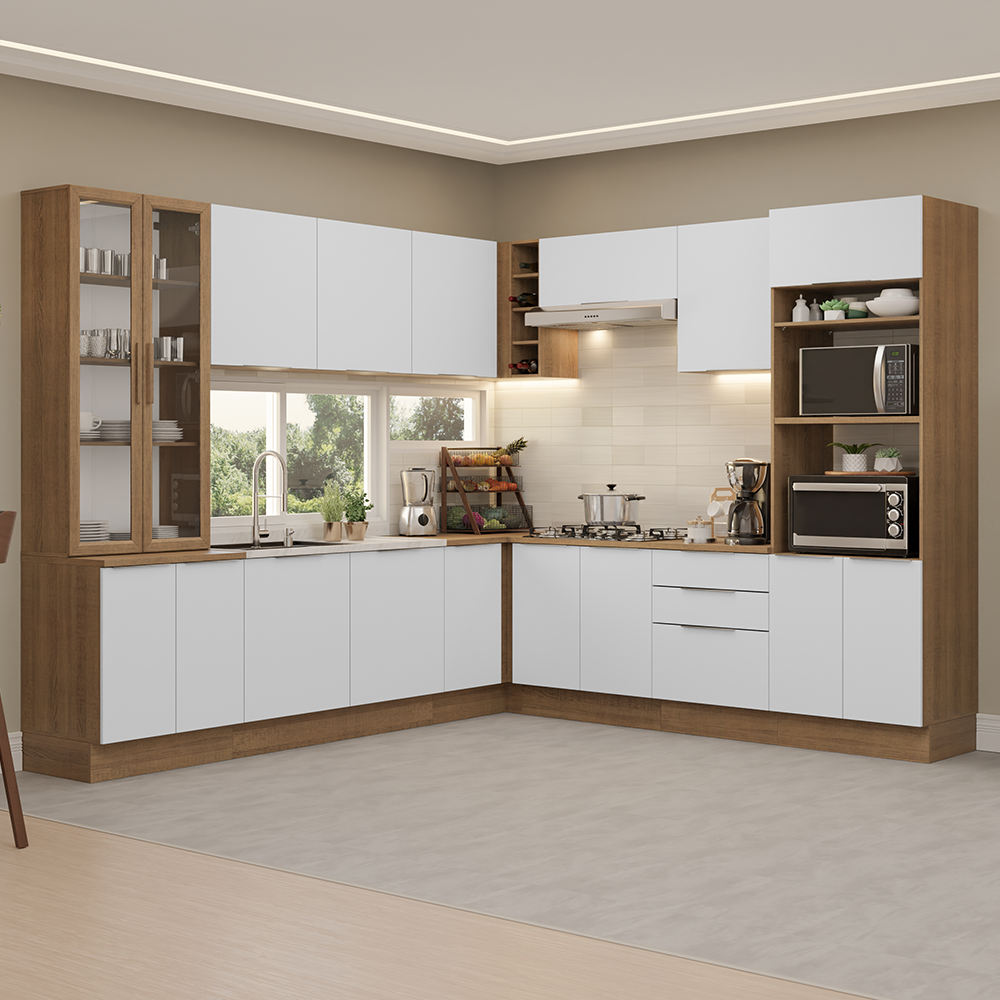 Combo completo de Cocina Esquinera Madesa Stella 549cm MB 01