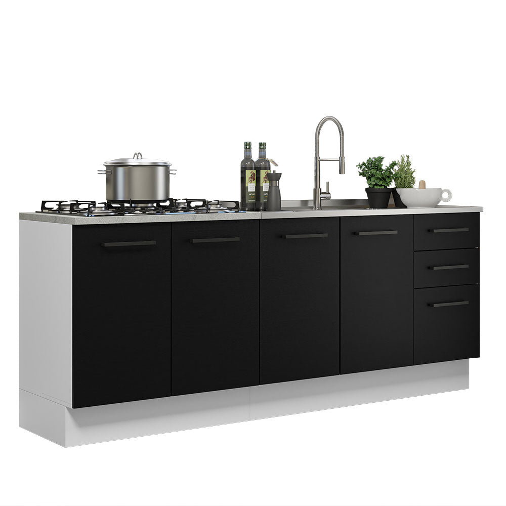 Combo de Cocina Madesa Agata 200cm BN 01