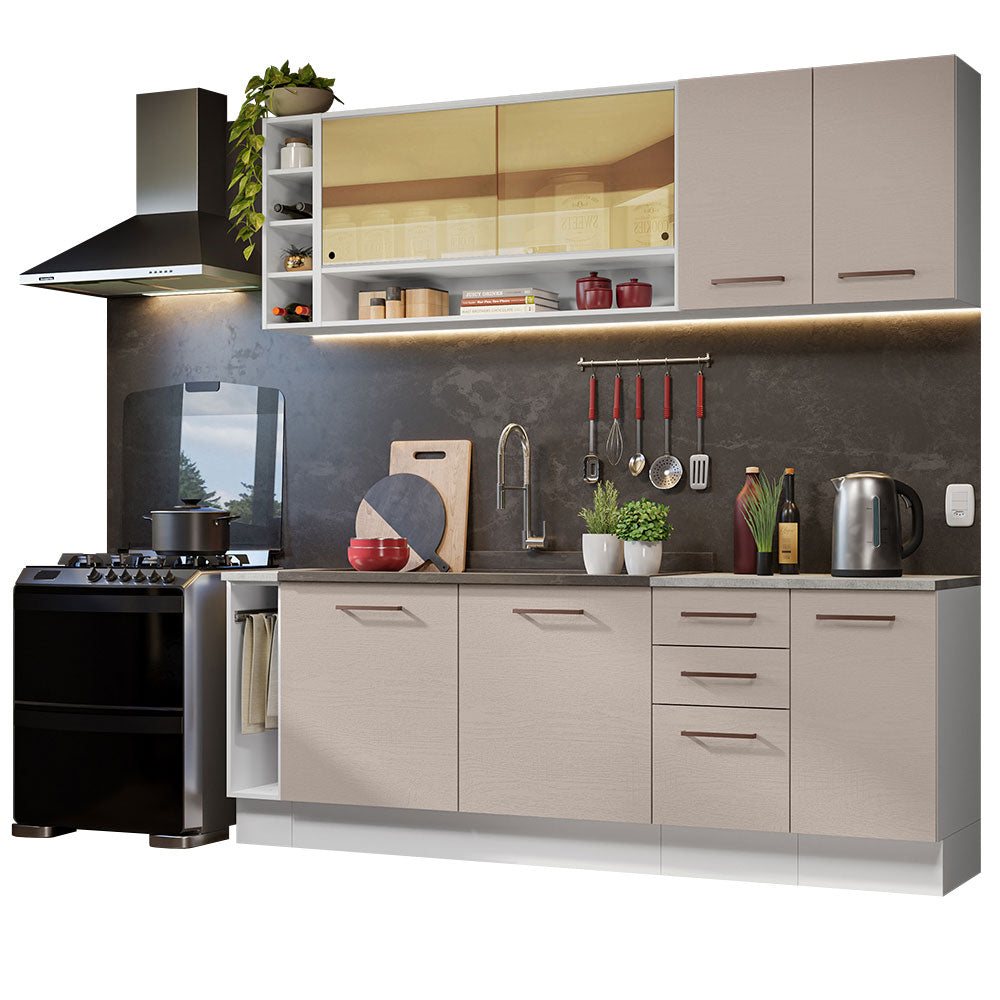 Combo completo de Cocina Madesa Agata 220cm BC 01