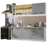 Combo completo de Cocina Madesa Thêmis 220cm BG