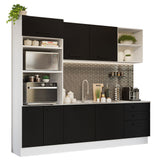 Combo completo de Cocina Madesa Agata 250cm BN 01