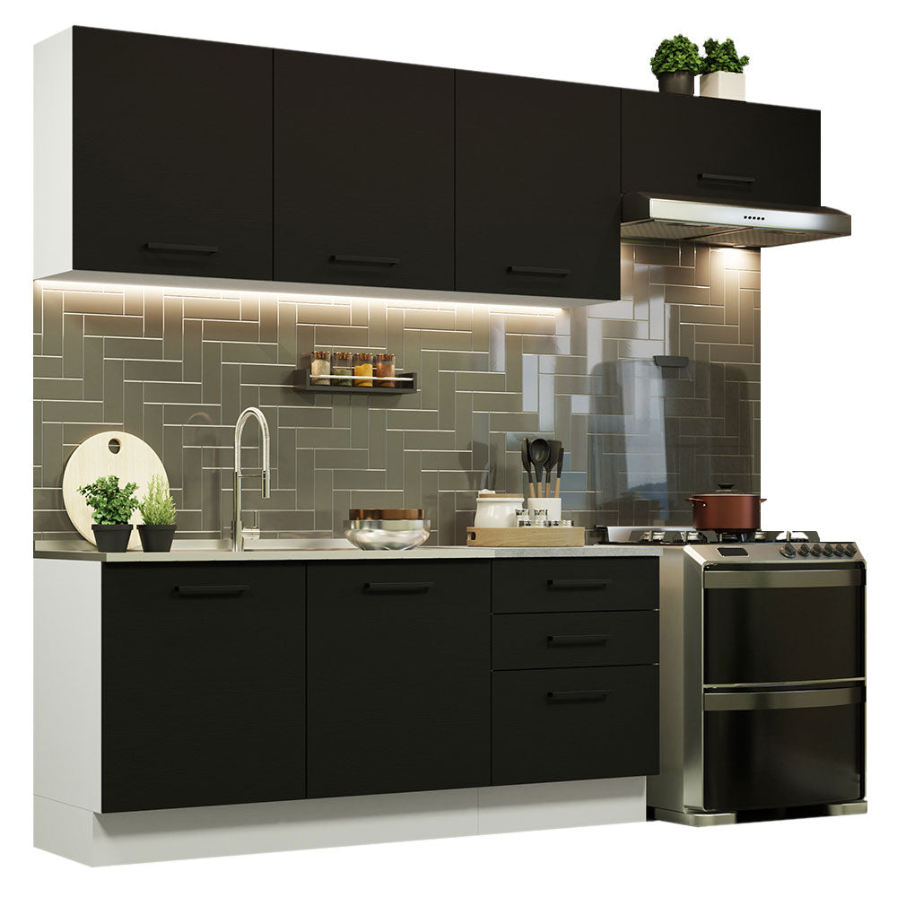 Combo completo de Cocina Madesa Agata 260cm BN 02