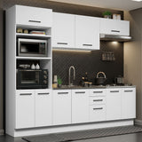 Combo completo de Cocina 270cm Agata Madesa Blanco 01