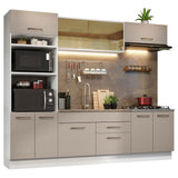 Combo de Cocina 270 cm Agata Blanco/Crema 03