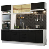 Combo de Cocina 270 cm Agata Blanco/Negro 03