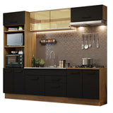 Combo de Cocina 270 cm Agata Marrón/Negro 03
