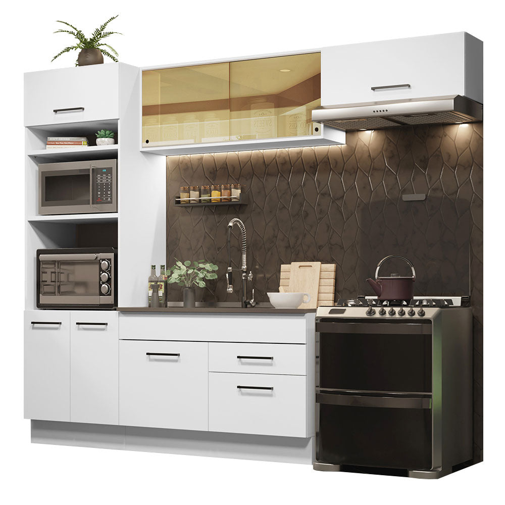 Combo completo de Cocina 270cm Agata Madesa 04 Blanco