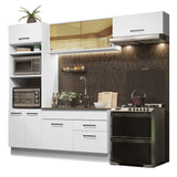 Combo completo de Cocina 270cm Agata Madesa 04 Blanco