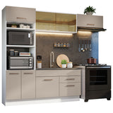 Combo de Cocina 270 cm Agata Blanco/Crema 04