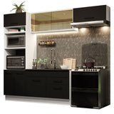 Combo de Cocina 270 cm Agata Blanco/Negro 04