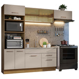 Combo de Cocina 270 cm Agata Marrón/Crema 04
