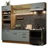 Combo de Cocina 270 cm Agata Marrón/Gris 04