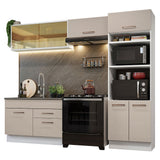 Combo completo de Cocina 270cm Blanco/Crema Agata Madesa 05
