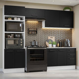 Combo de Cocina 270 cm Agata Blanco/Negro 07