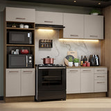 Combo de Cocina 270 cm Agata Marrón/Crema 07