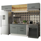 Combo completo de Cocina Madesa Agata 280cm BG 01