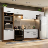 Combo completo de Cocina 350 cm Marrón/Blanco Agata 01