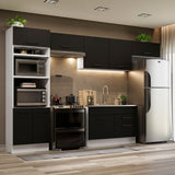 Combo Completo de Cocina 350 cm Blanco/Negro Agata Madesa 01