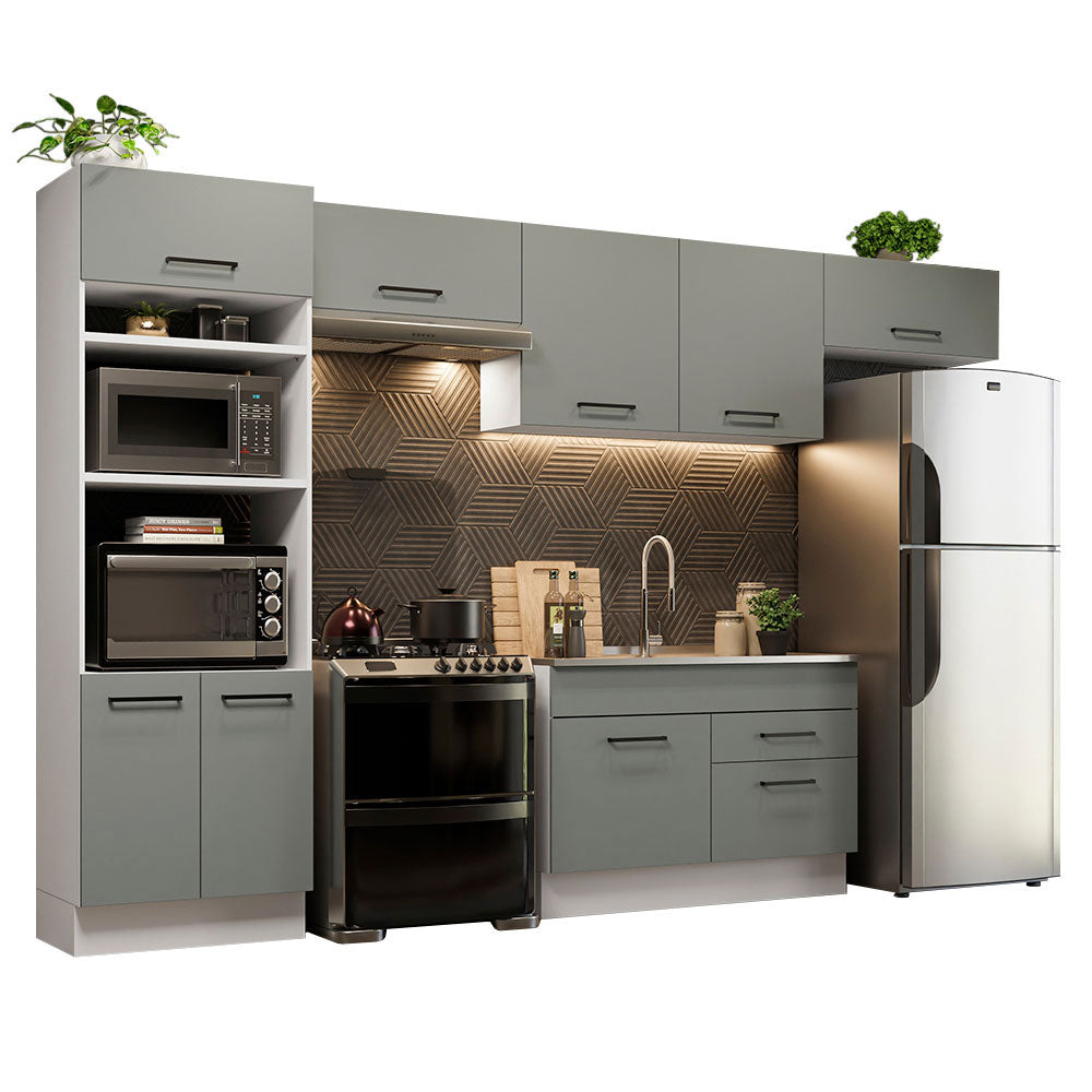 Combo completo de Cocina Madesa Agata 350cm BG 01