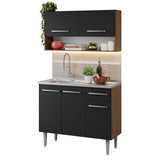 Combo de Cocina 105cm con Bacha de acero inoxidable MM/NN Emilly Madesa 04 MN