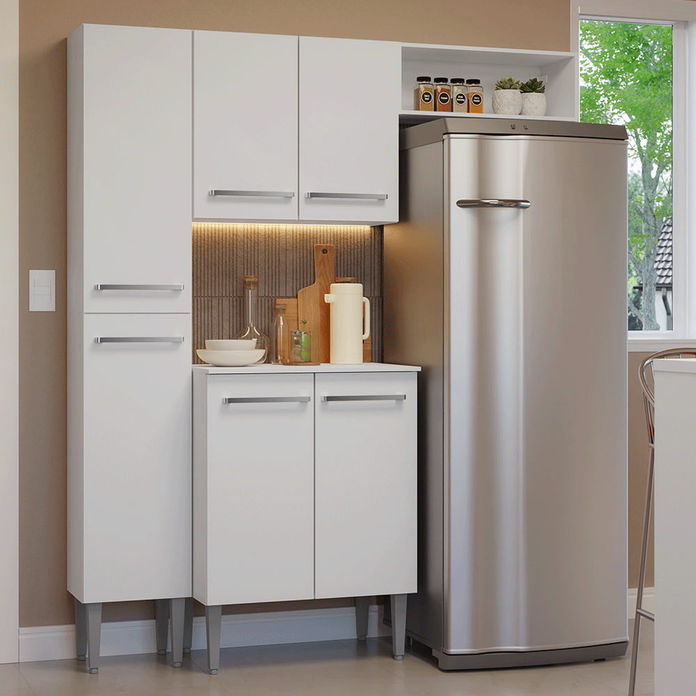 Cocina Compacta 156 cm Emilly Blanco 03