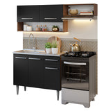 Combo de Cocina 165cm con Bacha de acero inoxidable MM/NN Emilly Madesa 09 MN