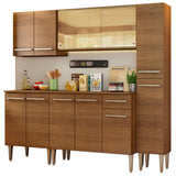 Combo de Cocina 201cm Emilly West Madesa 03 - Marrón