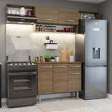 Combo completo de Cocina 225cm Marrón Emilly 01