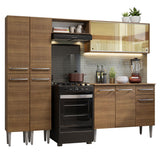 Combo completo de Cocina 229cm Emilly Madesa 06 - Marrón