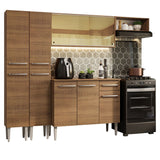 Combo completo de Cocina 229cm Emilly Madesa 09 - Marrón