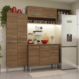 Combo completo de Cocina 229cm Marrón Emilly 18